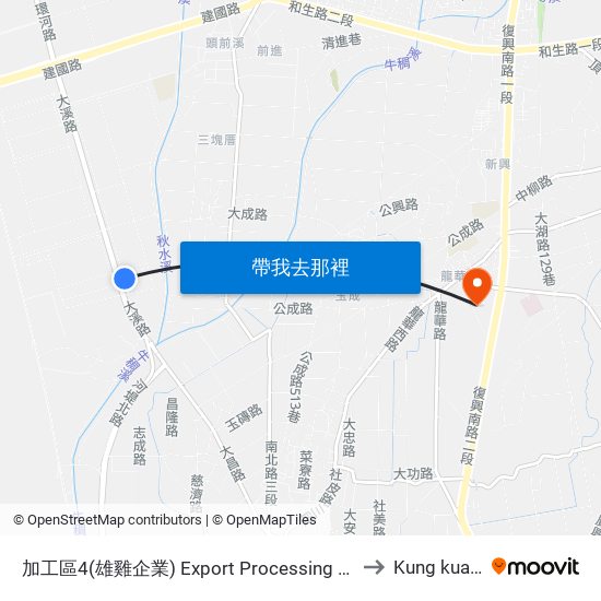 加工區4(雄雞企業) Export Processing Zone 4 to Kung kuan li map