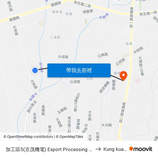 加工區5(京茂機電) Export Processing Zone 5 to Kung kuan li map