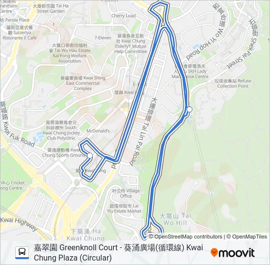 NR414 Bus Line Map
