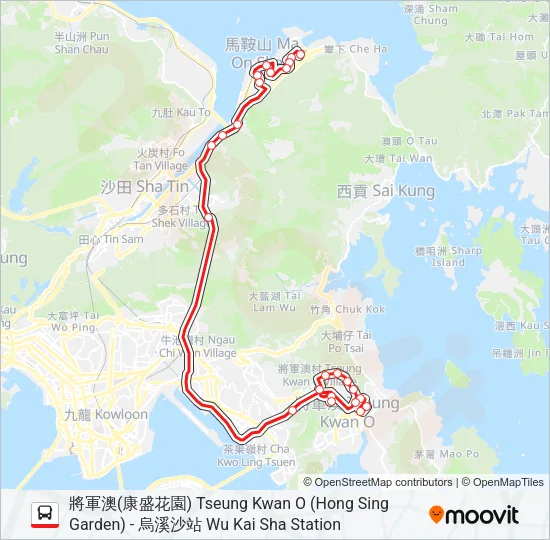97 Bus Line Map