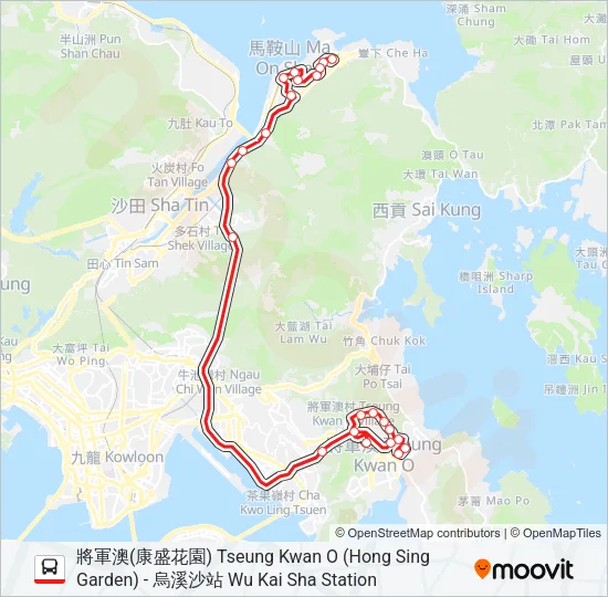 97 Bus Line Map