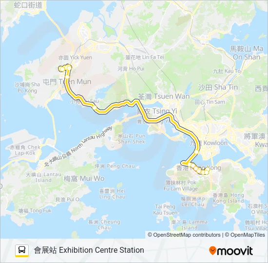 950 Bus Line Map