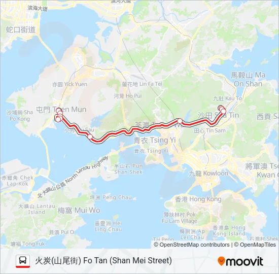 263B Bus Line Map