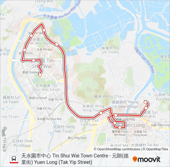 69 Bus Line Map