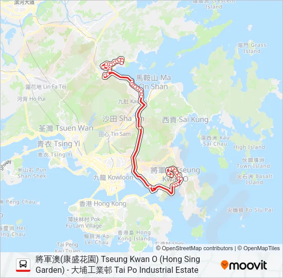 96 Bus Line Map