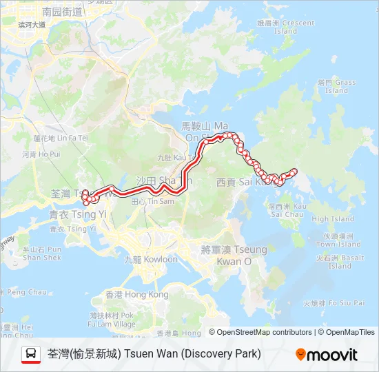 33R Bus Line Map