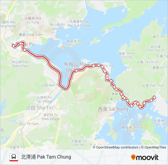 74R Bus Line Map