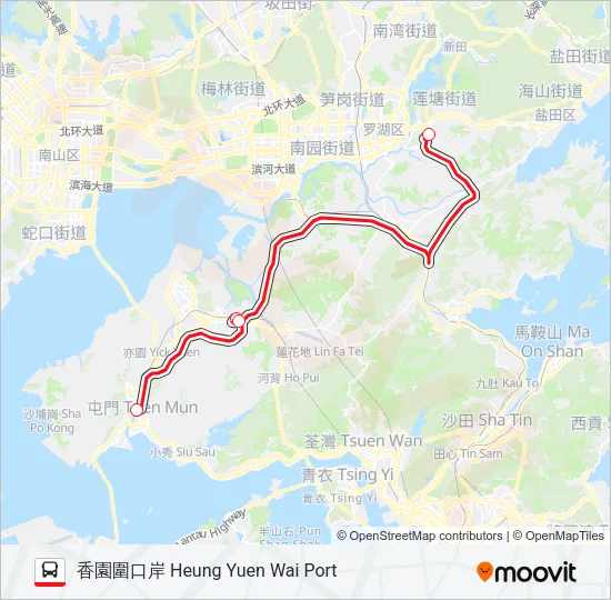 B9 Bus Line Map