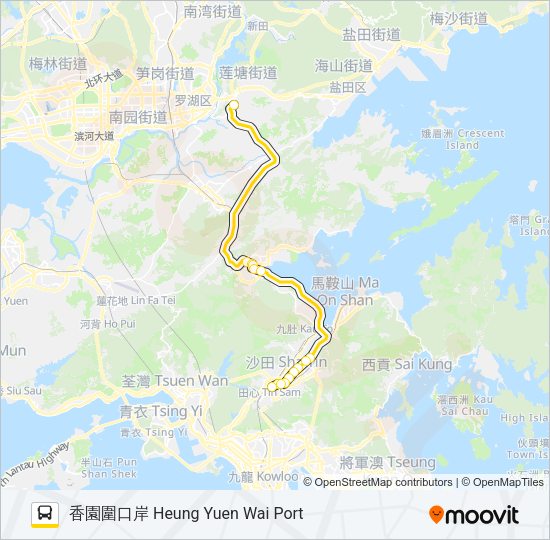 巴士B8的線路圖