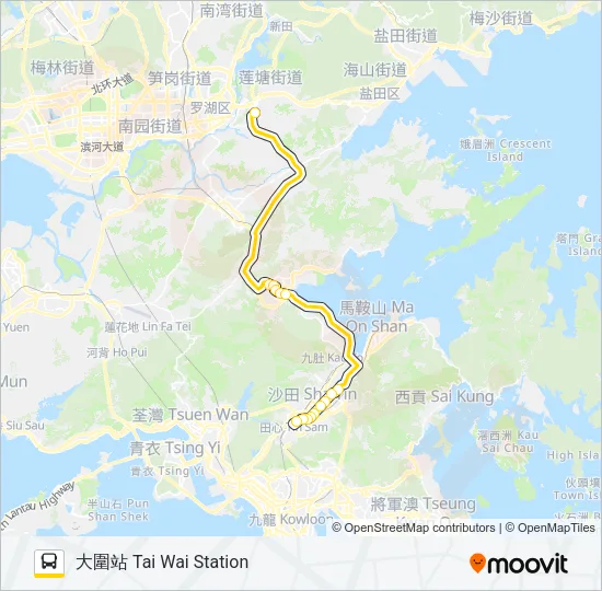 B8 Bus Line Map