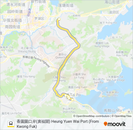 B8 Bus Line Map