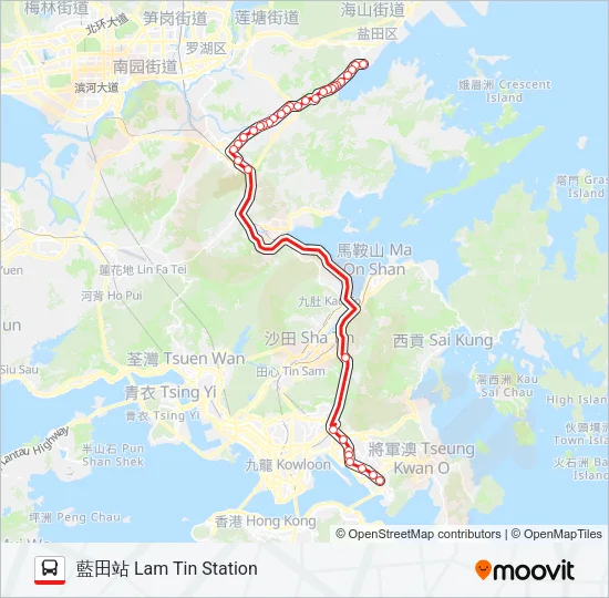 277A Bus Line Map