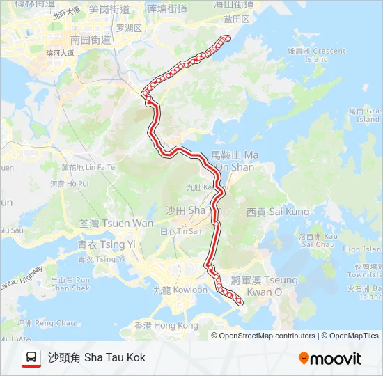 277A Bus Line Map