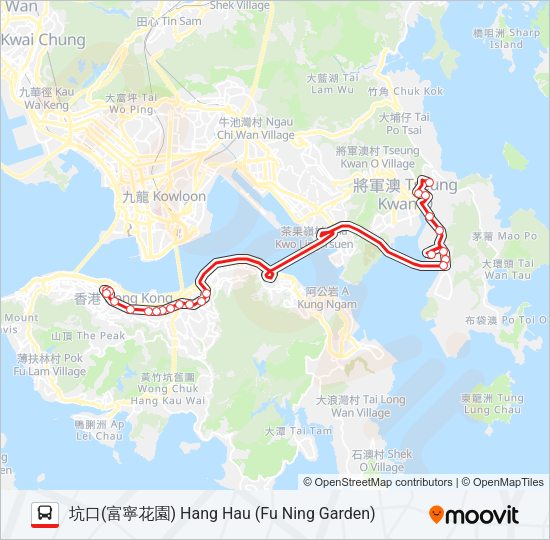 巴士690S的線路圖
