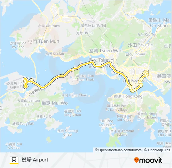 A25 Bus Line Map
