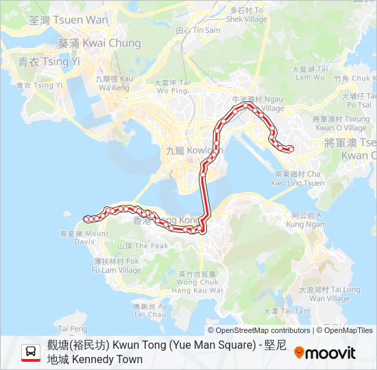 101 Bus Line Map