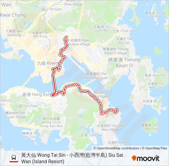 巴士106的線路圖
