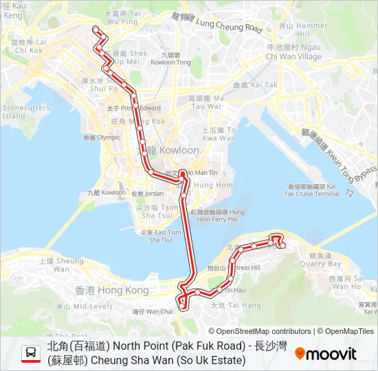 112 Bus Line Map