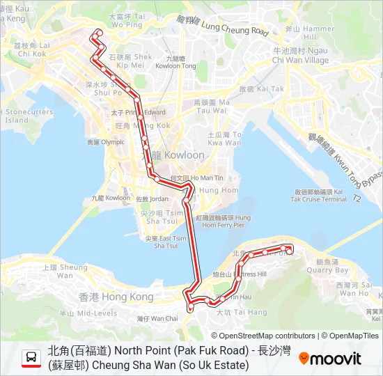 112 Bus Line Map