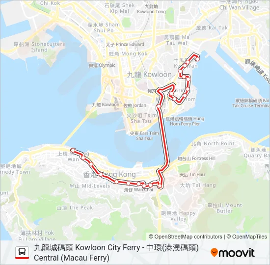 115 Bus Line Map