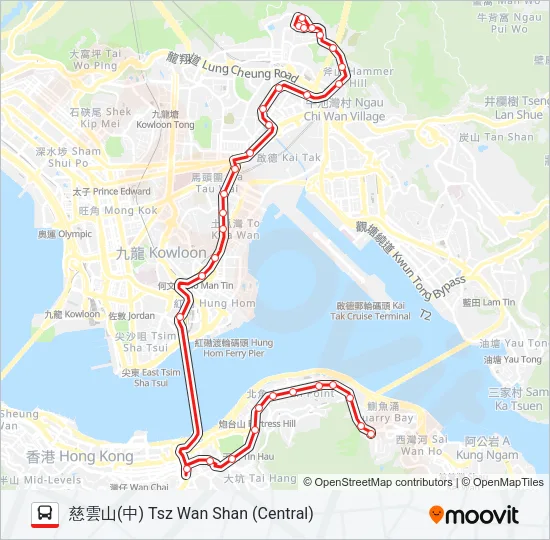 116 Bus Line Map