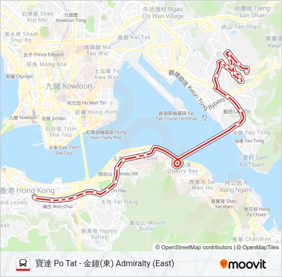 601 Bus Line Map