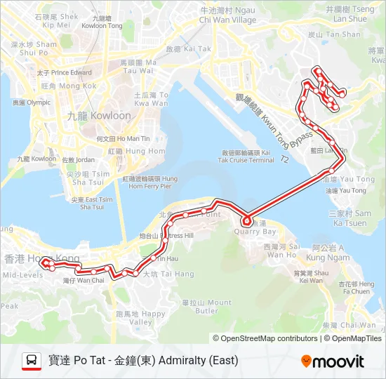 601 Bus Line Map