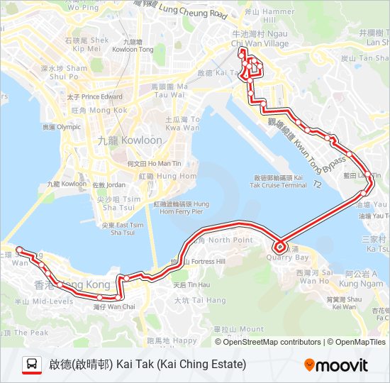 641 bus Line Map