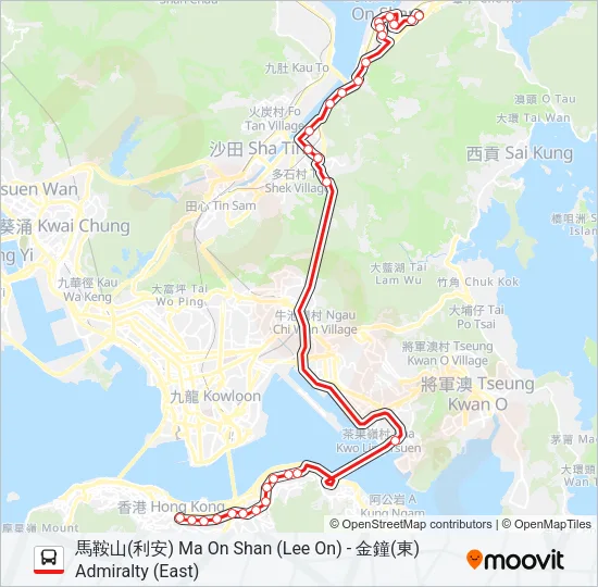 680 Bus Line Map