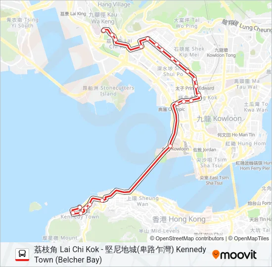 904 Bus Line Map