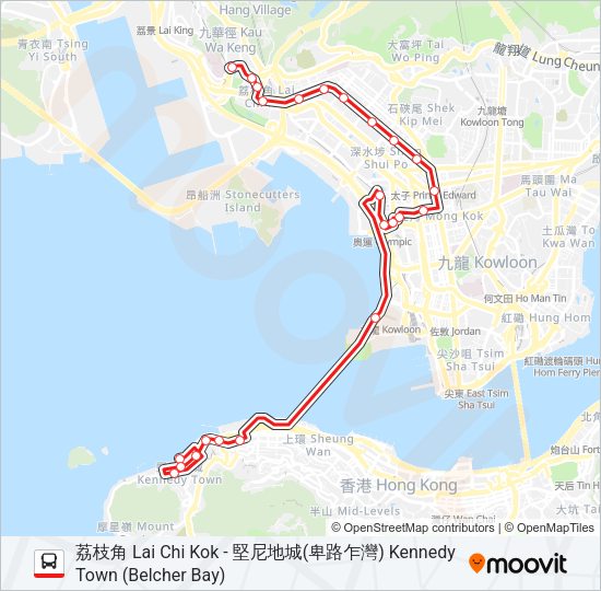 巴士904的線路圖