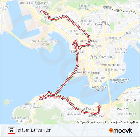 905 bus Line Map