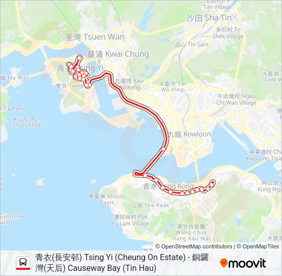 948 Bus Line Map