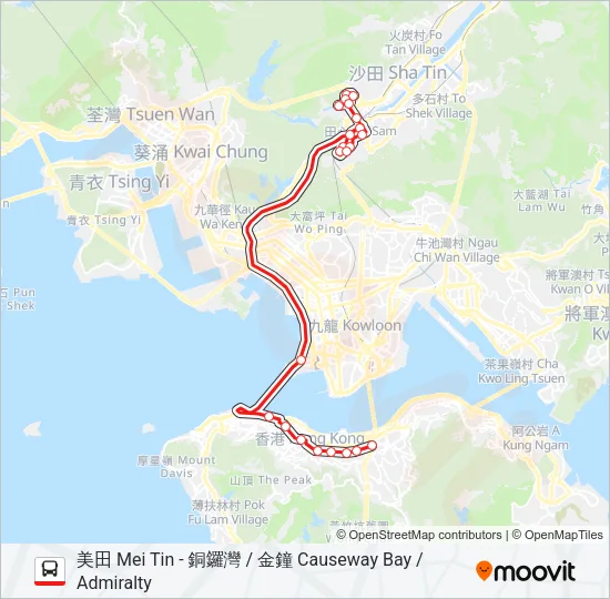 985 Bus Line Map