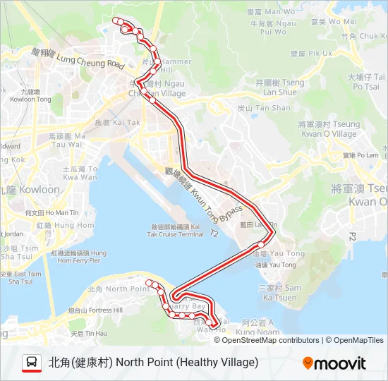 302A Bus Line Map
