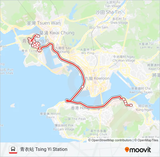 948E Bus Line Map