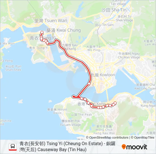 948P Bus Line Map