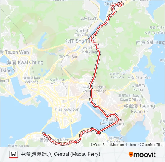 N680 Bus Line Map