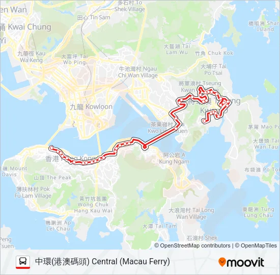 N691 Bus Line Map