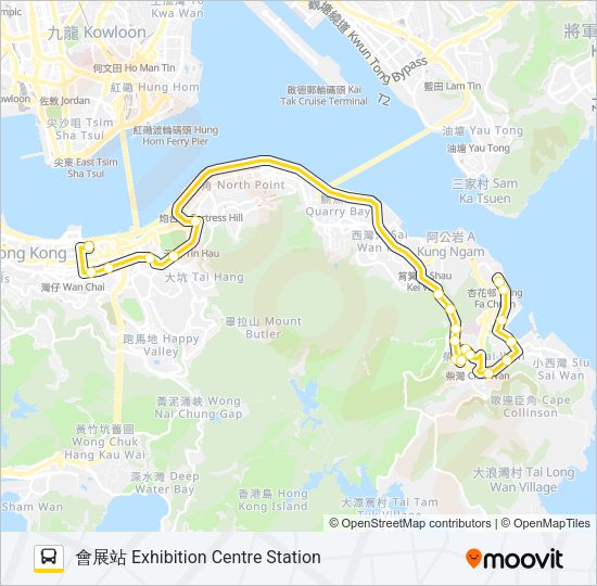 巴士8的線路圖
