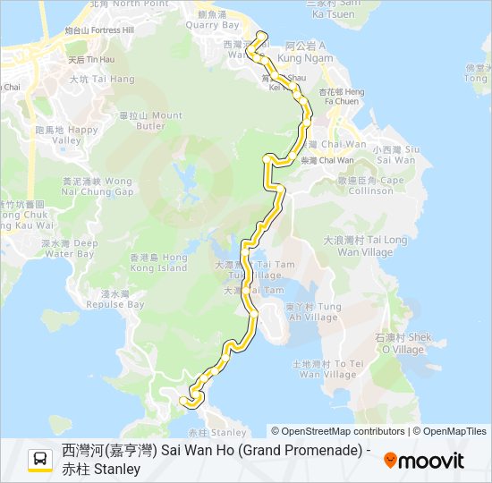 巴士14的線路圖