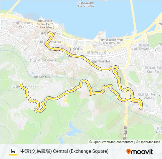 15 Bus Line Map