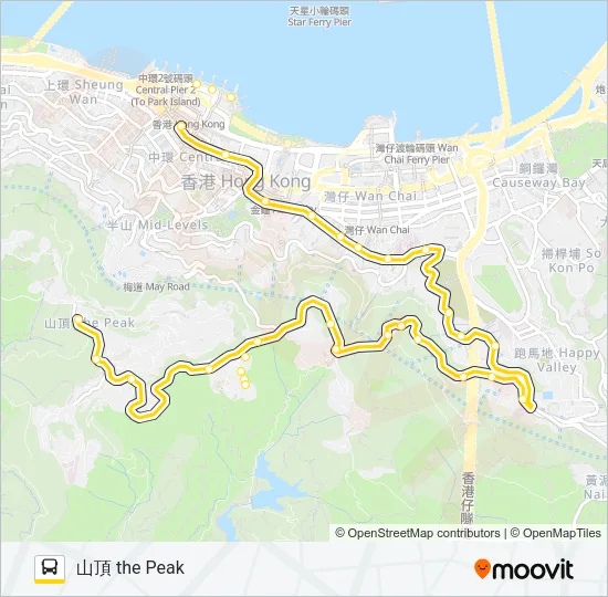 15 Bus Line Map