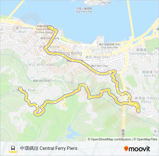 15 Bus Line Map