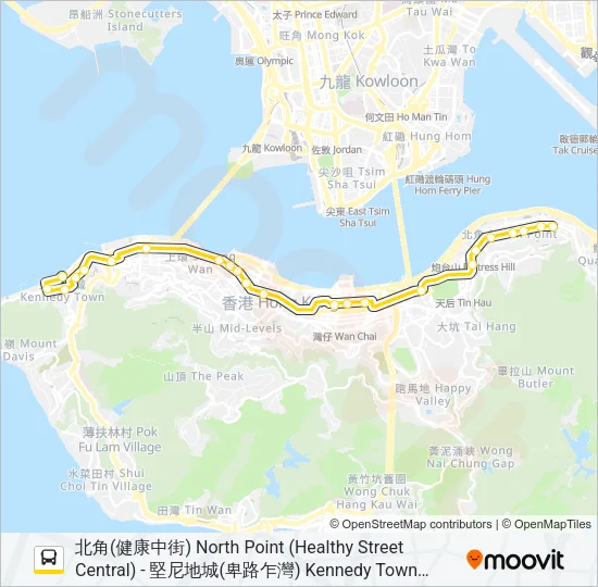 18 Bus Line Map