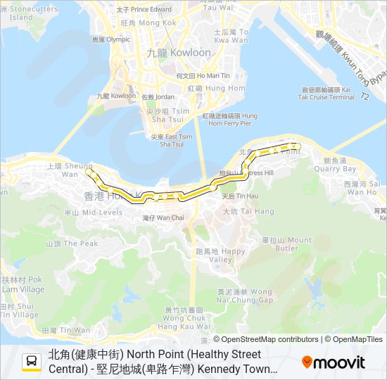 巴士18的線路圖