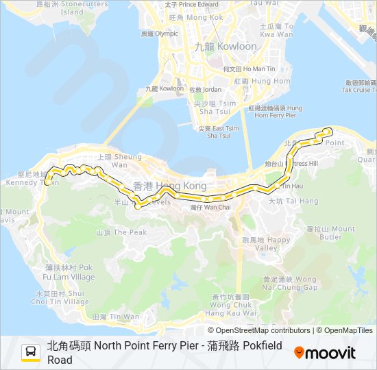 巴士23的線路圖