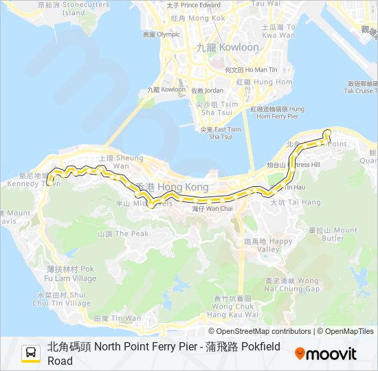 23 bus Line Map