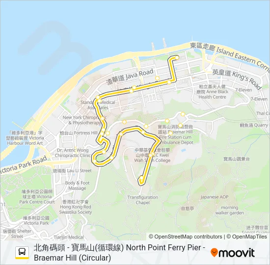27 Bus Line Map