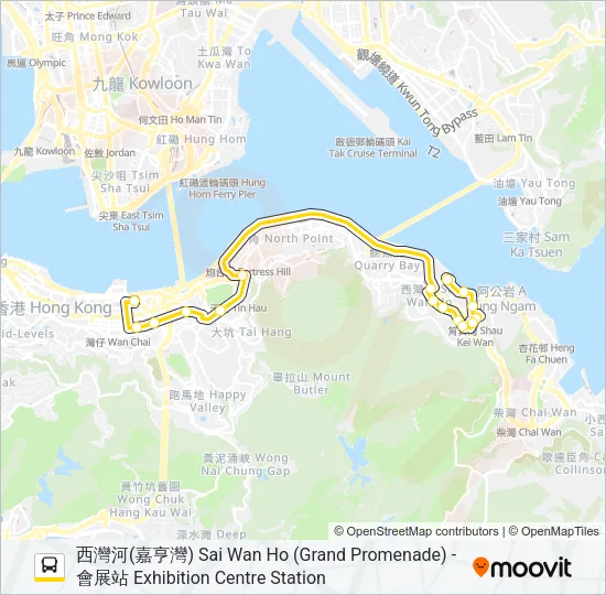 2X Bus Line Map